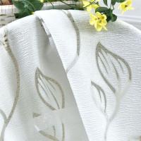 Tratamiento de ventana, cortina transparente con patrón de hojas de gasa, cortinas de ventana románticas elegantes, cortina de tul suave de estilo Pastoral para dormitorio - details 3