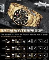 Reloj de Pulsera de Acero Inoxidable Estilo Casual Multifuncional Chronógrafo de Cuarzo - details 9