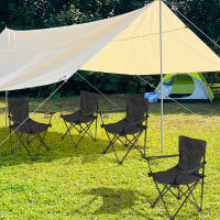 Rcynview Silla plegable Respaldo Sillas de comedor plegables Silla de oficina para reuniones Silla de camping para el hogar Taburete plegable de ocio Pesca portátil al aire libre Camping Tamaño: 50x50x90-120 cm 1 pieza - details 11
