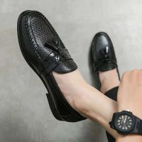 Zapatos casuales de cuero genuino para hombre, vestido de diseñador de negocios, oficina, moda con purpurina, superventas en China - details 10