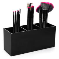 Estuche de acrílico con 3 ranuras para lápiz labial, organizador de lápices de cejas, caja de maquillaje - details 2