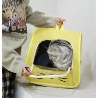 Mochila Transportadora para Mascotas Tamaño Grande para Gatos Bolsa Portátil Transparente y Transpirable Suministros para Bolso de Hombro - details 7