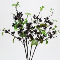 Ramas artificiales de morera de plástico, elegantes ramas de frutas de frambuesa hechas a mano, plantas falsas flexibles, tienda de Hotel - details 3