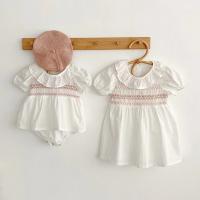 Pelele de algodón para niña, recién nacida, vestido de cebo blanco, ropa de primavera y verano - details 2