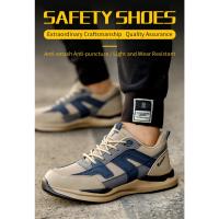 Zapatillas de Trabajo para Hombres Punta de Acero, A Prueba de Perforaciones, Botas Indestructibles, Calzado Ligero de Seguridad - details 7