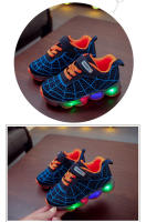 Zapatos deportivos con luces LED para niños, Zapatillas de malla para correr, zapatillas de Velcro antideslizantes luminosas - details 7