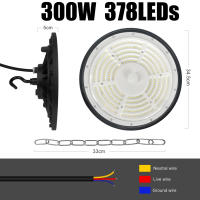 Lámpara LED UFO de Alta Bahía, Foco Industrial de 100W y 300W, IP65, Impermeable, Campana - details 2