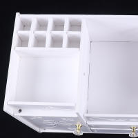 Organizador de Cosméticos Moderno Caja de Almacenamiento Impermeable de PVC Duradera con 2 Cajones y Espejos Ideal para Dormitorio Cajas de Almacenamiento de Muebles - details 8