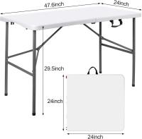 Mesa de picnic al aire libre plegable portátil para fiesta, camping, mango - details 13