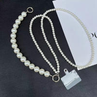 Cadena de perlas Vintage coreana, accesorios de decoración elegantes, cordón cruzado, correa para el cuello, cadena con dije, colgante de cuentas elegante para teléfono - details 4