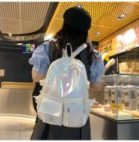 Mochila coreana de gran capacidad para estudiantes de secundaria y universidad, nueva mochila láser versátil de estilo japonés - details 12
