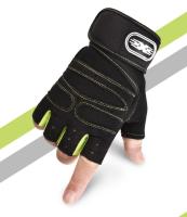 Guantes De Ejercicio Para Hombres Y Mujeres Con Encaje En La Muñeca Medio Dedo Para Levantamiento De Pesas Deporte Ciclismo Motociclista Gimnasio - details 8