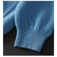 Cárdigan de lana importado australiano para hombre, chaqueta informal holgada con cuello en V para otoño e invierno, suéter de talla grande a rayas de colores a la moda - details 14