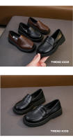 Zapatos De Cuero Para Niños Y Niñas Formales Negros Antideslizantes Vestimenta Escolar Versátiles Zapatos Planos Para Bebés Y Niños - details 6