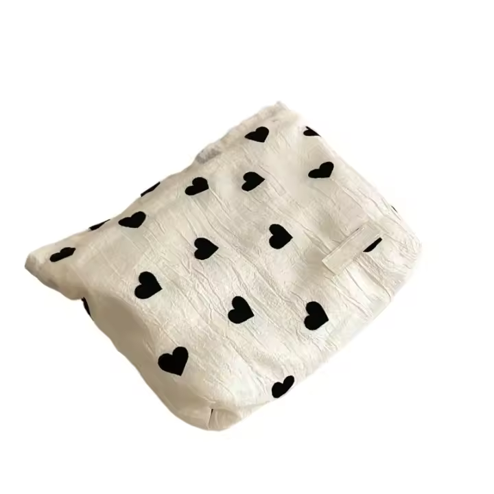 Bolso de Maquillaje de Lona de Gran Capacidad Bolso de Viaje Portátil para Labiales - 1