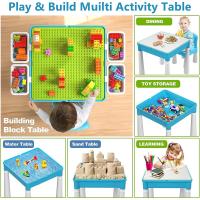 Burgkidz Juego de Construcción de 5 en 1 para Niños Bloques de Construcción de Gran Tamaño de 128 Piezas Azul - details 4