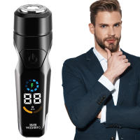 Maquinilla de afeitar eléctrica inalámbrica portátil, afeitadora de pelo lavable con carga USB para viajes en casa y viajes de negocios - details 4