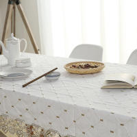 Mantel de Encaje de Algodón Bordado YOMDID Ideal para Decoración de Hogar, Boda, Mesita de Mesa de Navidad - details 10