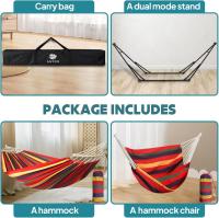 Hamaca y Silla de Algodón Anyoo Portátil Soporte Plegable para Uso Interior y Exterior - details 29