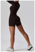 Conjunto de Yoga para Mujeres Fierss Traje Deportivo de Manga Larga Color Sólido - details 21