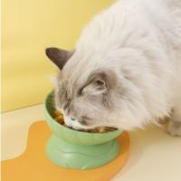 Cuenco ajustable para gatos, boca inclinada, antivuelco, cuenco de alimentación para comida de perros, gran capacidad, antideslizante, base alta para mascotas, contenedor de agua - details 1