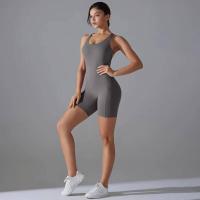 Conjunto de yoga sin espalda para mujer, body de alta elasticidad, ropa deportiva para gimnasio, top corto Fiess, Shockpro - details 40
