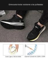 Botas de Trabajo para Hombres Zapatos de Seguridad a Prueba de Agujeros Punta de Acero - details 5