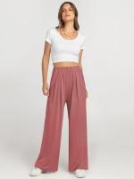 Pantalones de moda para mujer con cintura alta y piernas anchas sólidas para - details 11