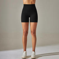 Hamidou-pantalones cortos deportivos de Yoga para mujer, mallas sin costuras para correr, ciclismo, cintura alta, entrenamiento, gimnasio, Verano - details 11