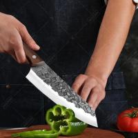 Cuchillo De Cocina Profesional WXCOO Forjado En Acero Inoxidable Mano Hecha Slicing De Carne Y Hueso Tradicional Longitud De Hoja 17.7 Cm - details 2