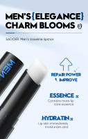 SADOER Bálsamo labial para hombres Hidratante Anti Grietas Reparación Nutritivo Hidratante Lápiz labial Hombres Labios Productos para el cuidado de la piel - details 6