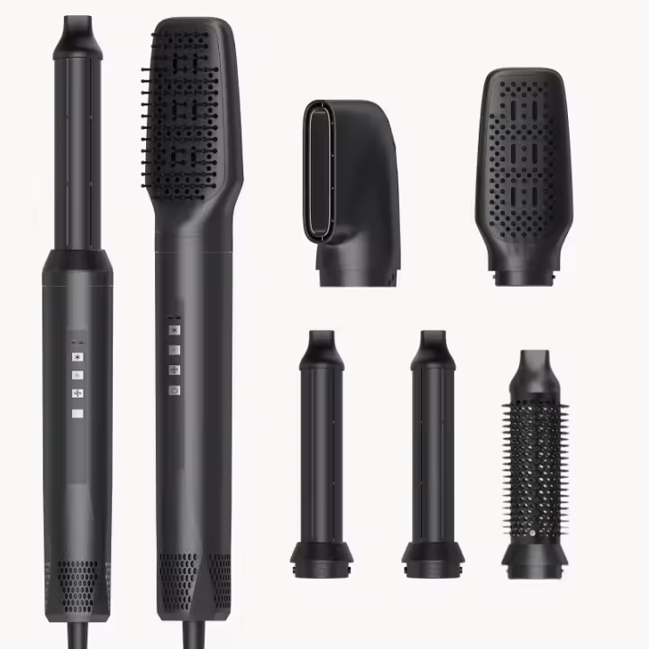 Peine de aire de calentamiento por succión automático Secador de pelo eléctrico multifuncional Plancha para rizar cinco en uno Plancha para el cabello - 1