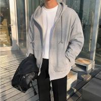 Chaqueta Sudadera con Capucha Retro Zip Up Estilo Casual Harajuku Gótico para Hombres - details 9