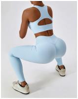 Sujetadores deportivos para mujer, ropa interior de alta intensidad para gimnasio, correr, Yoga, hermosa espalda seca, a prueba de golpes, sujetador de entrenamiento de canalé, Fitness sin costuras - details 17