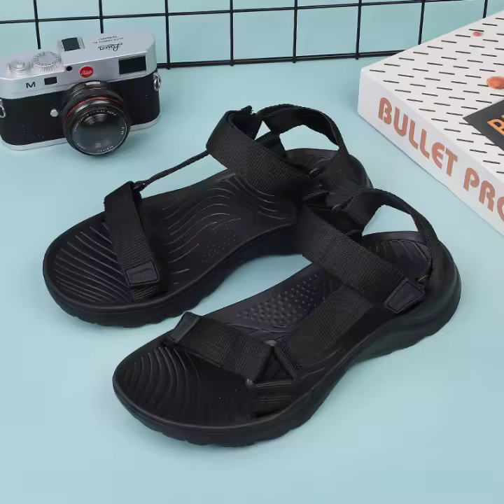 Sandalias romanas para hombre, chanclas cómodas de playa, al aire libre, verano a - 1