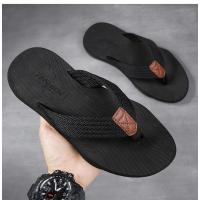 Chanclas de marca de alta calidad a la moda para hombre, chanclas de playa de verano, zapatillas de playa gruesas transpirables informales para hombre al aire libre - details 2