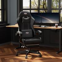Gamer con Reposapiés y Soporte Lumbar, Silla Ordenador con Spring Cushion, Sillon Gamer - details 2