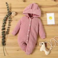 Bodysuit De Invierno Para Bebé Recién Nacido Niño Y Niña Con Capucha Camiseta Larga Suéter Romper Unisex Ropa Cálida Para Otoño E Invierno - details 1