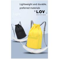 Mochila Impermeable Plegable con Cordón Ligera, Sencilla, Para Exteriores, Camping, Playa, Natación, Bolsas Deportivas Duraderas de Nylon para Yoga - details 12