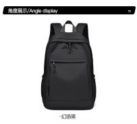 Mochila sencilla de gran capacidad para chica universitaria, mochila ligera unisex, mochilas escolares de color sólido para estudiantes - details 12
