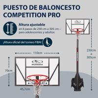 Soporte de Baloncesto Profesional Aro Ajustable en Altura con Ruedas Ideal para Niños, Adolescentes y Adultos Canasta de Baloncesto al Aire Libre - details 1