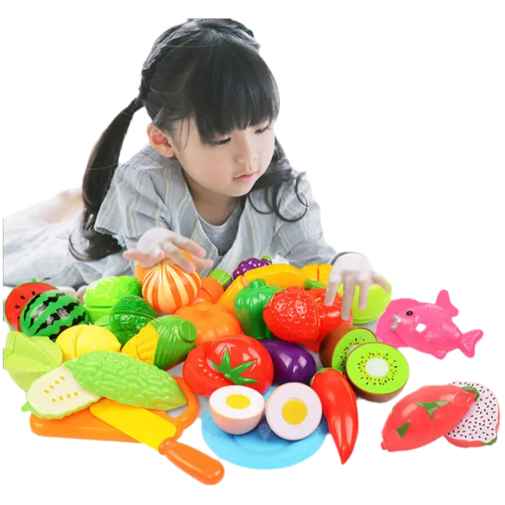 Juego De Juguetes Para Niños Y Niñas Cocina Simulada De Frutas Y Verduras Montessori Educativo Para Niños Y Niñas De 3 a 12 Años - 1