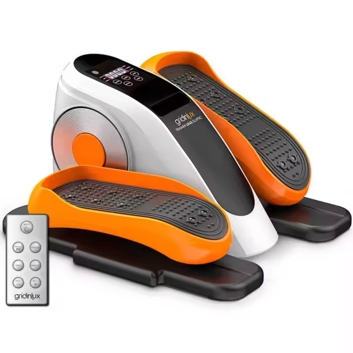 Mini Eliptica eléctrica Trainer Legs ELLIPTIC Ejercitador de piernas Bidireccional 4 Funciones 5 velocidades Mando - 1