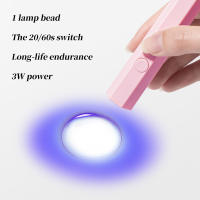 Mini lámpara secadora portátil de mano, Luz LED UV para curar todas las herramientas de arte de uñas recargables de Gel - details 2
