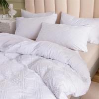 Juego de Ropa de Cama con Flores Geométricas de Alta Calidad Sólido para Casa Duvet Cover Set Tamaño Queen King Súper Suave para Uno y Dos Cojines - details 4