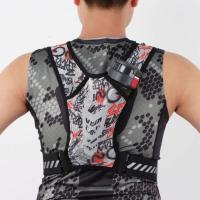 Mochila ligera reflectante para correr, bolsillo con cremallera, correa ajustable, chaleco deportivo para correr, bolsa para tarjetas de entrenamiento - details 0