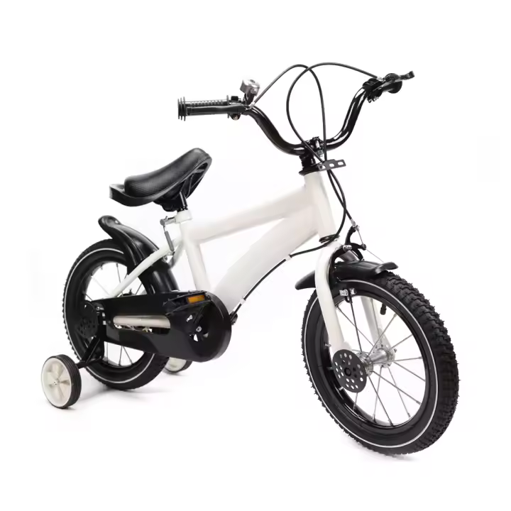 Bicicleta para niño de 14 Pulgadas, con Ruedas, color Blanco, de 3 a 6 años - 1