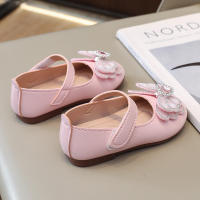 Zapatos de cuero para niñas pequeñas, zapatos planos informales de princesa dulce para niños, fiesta de boda, diamantes de imitación, mariposa, cristal, corazón, moda, nuevo suave - details 6