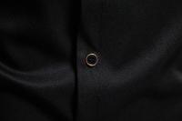Camisas de manga larga con diseño irregular para hombres, camisas monocromáticas informales, camisas con cuello alto para documentos, fiestas, discotecas, Rh, moda, otoño - details 14