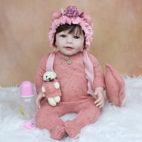 Muñeca Reborn de silicona suave para niña, juguete de cuerpo de tela realista, vestido de princesa Lisa, regalo de cumpleaños, 55 CM, 22 pulgadas - details 0